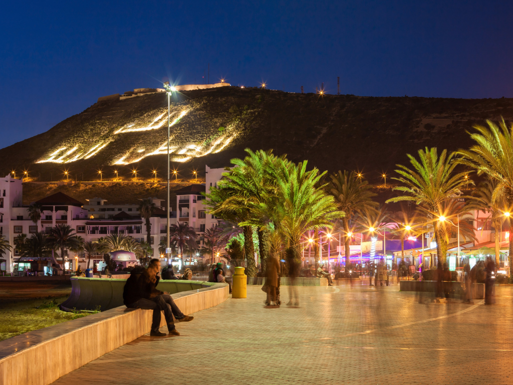 Agadir by night.