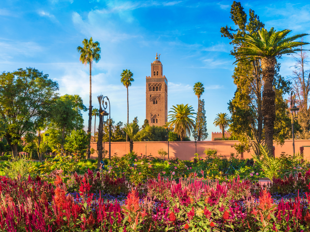 Mošeja Koutoubia in vrt.