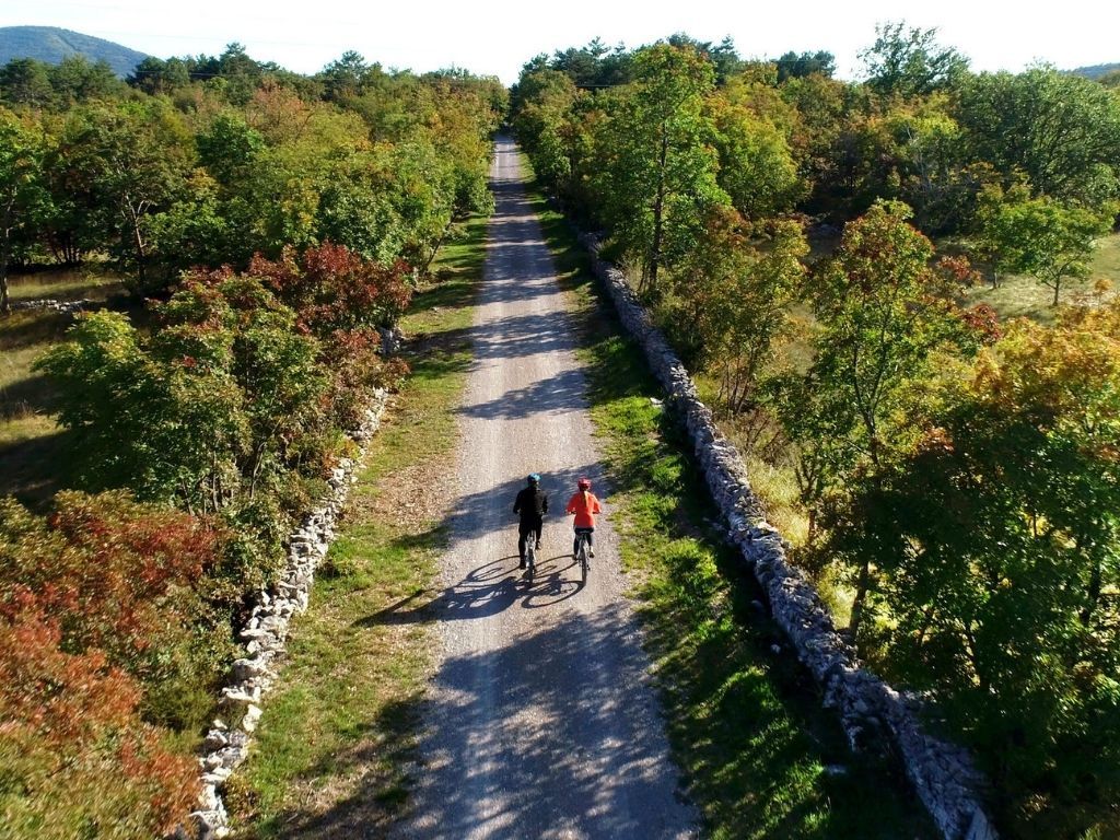 Kolesarjenje po Krasu.